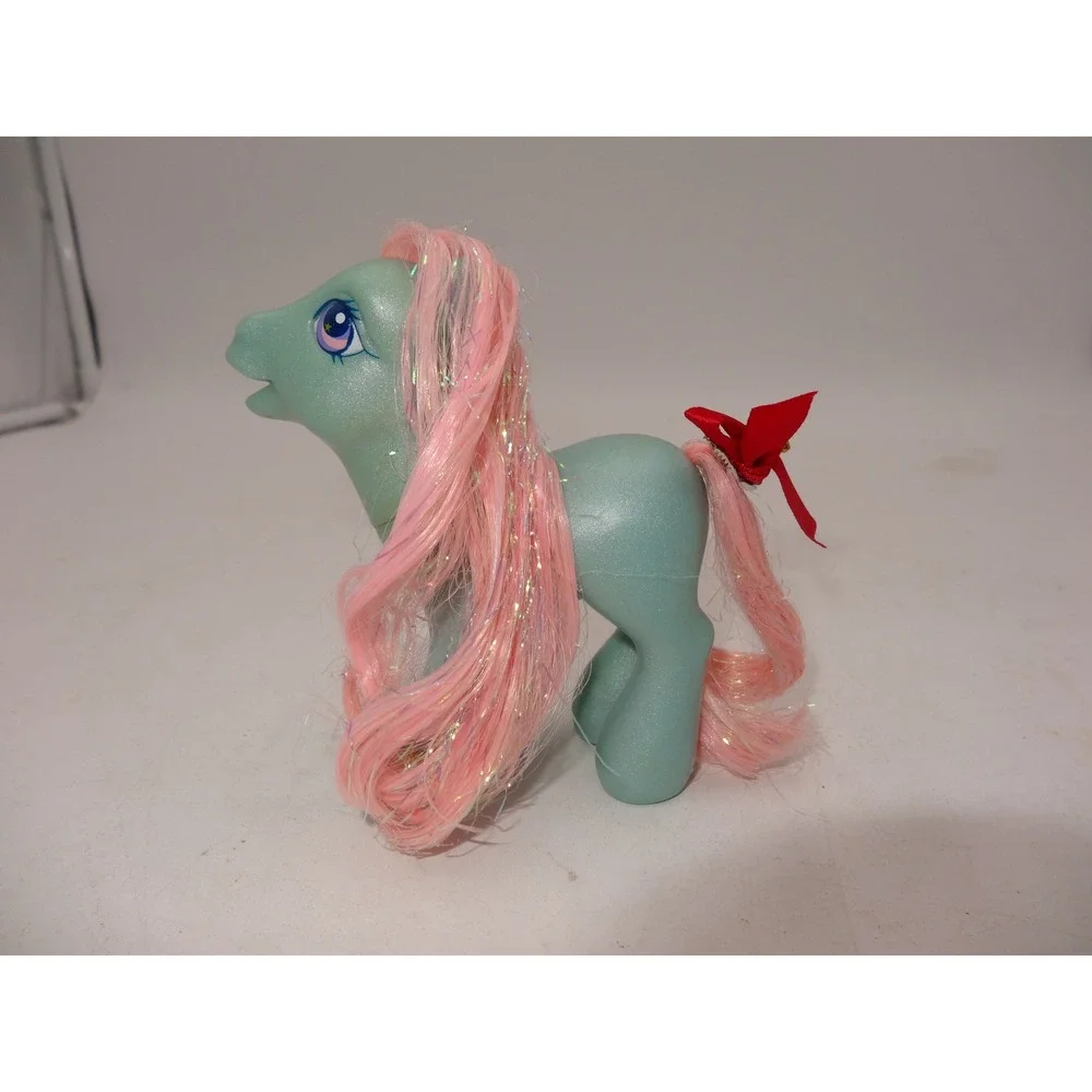 My Little Pony Piccolo Figure‎ With Glitter Hair Teal Pink Hasbro VTG 2002 G3